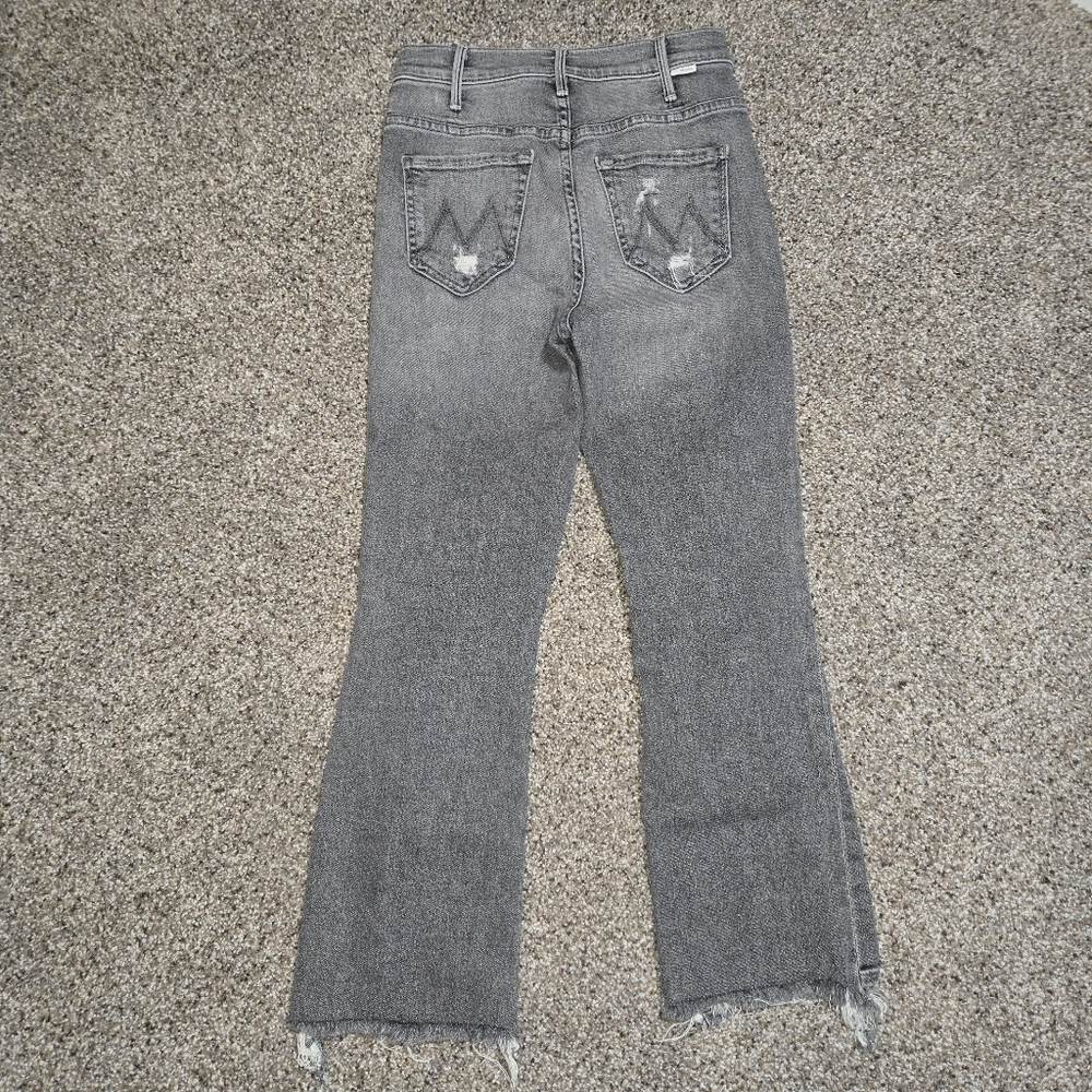 Mother The Hustler Crop Step Chew Jean Size 25 - Picture 2 of 10